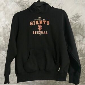 Majestic SF Giants Baseball Therma Base Pullover Hoodie Youth Size L